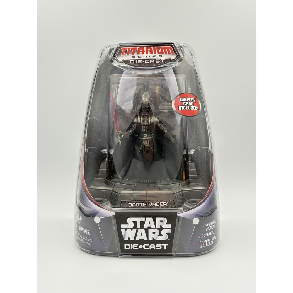 Vintage 2005 Star Wars Titanium Series Darth Vader Die Cast Figure New Sealed